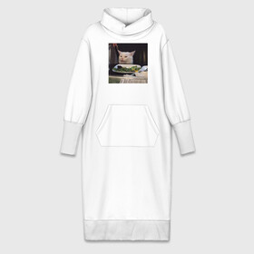 Платье удлиненное хлопок с принтом мемная картинка с котом в Белгороде,  |  | кот | котэ | кошка | мем | прикол | фотография