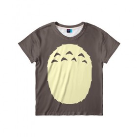 Детская футболка 3D с принтом Тоторо в Белгороде, 100% гипоаллергенный полиэфир | прямой крой, круглый вырез горловины, длина до линии бедер, чуть спущенное плечо, ткань немного тянется | Тематика изображения на принте: anime | hayao miyazaki | japanese | meme | miyazaki | piano | studio ghibli | tokyo | totoro | гибли | котобус | мой | сосед | сусуватари | тонари | тоторо | хаяо миядзаки