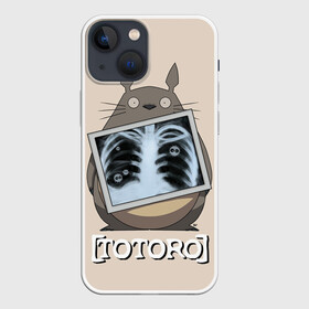 Чехол для iPhone 13 mini с принтом My Neighbor Totoro рентген в Белгороде,  |  | anime | hayao miyazaki | japanese | meme | miyazaki | piano | studio ghibli | tokyo | totoro | гибли | котобус | мой | сосед | сусуватари | тонари | тоторо | хаяо миядзаки