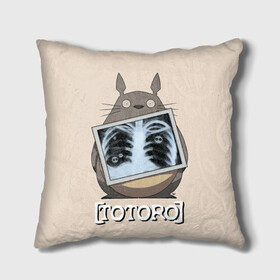 Подушка 3D с принтом My Neighbor Totoro рентген в Белгороде, наволочка – 100% полиэстер, наполнитель – холлофайбер (легкий наполнитель, не вызывает аллергию). | состоит из подушки и наволочки. Наволочка на молнии, легко снимается для стирки | anime | hayao miyazaki | japanese | meme | miyazaki | piano | studio ghibli | tokyo | totoro | гибли | котобус | мой | сосед | сусуватари | тонари | тоторо | хаяо миядзаки