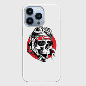 Чехол для iPhone 13 Pro с принтом Череп в Белгороде,  |  | Тематика изображения на принте: skull | камикадзе | кости | очки | череп