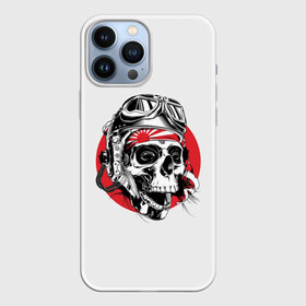 Чехол для iPhone 13 Pro Max с принтом Череп в Белгороде,  |  | skull | камикадзе | кости | очки | череп