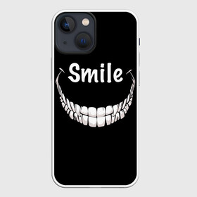 Чехол для iPhone 13 mini с принтом Smile в Белгороде,  |  | Тематика изображения на принте: smile | words | зубы | надпись | улыбка