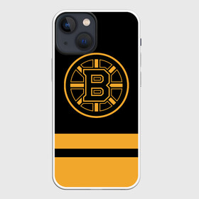 Чехол для iPhone 13 mini с принтом Бостон Брюинз НХЛ в Белгороде,  |  | boston | boston bruins | bruins | hockey | nhl | usa | бостон | бостон брюинз | нхл | спорт | сша | хоккей | шайба