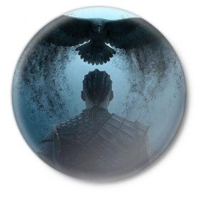 Значок с принтом vikings в Белгороде,  металл | круглая форма, металлическая застежка в виде булавки | Тематика изображения на принте: 