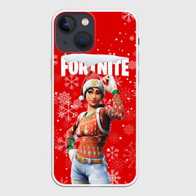 Чехол для iPhone 13 mini с принтом FORTNITE НОВОГОДНИЙ. в Белгороде,  |  | 2020 | christmas | fortnite | snow | winter | winter is coming | зима близко | игра | новогодний | новый год | новый год 2020 | персонаж | снег | снежинки | фортнайт | фортнайт новогодний