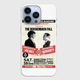 Чехол для iPhone 13 Pro с принтом The reichenbach fall в Белгороде,  |  | 221b | bbc | benedict cumberbatch | john watson | mark gatiss | martin freeman | sherlock holmes | steven moffat | бейкер | джон ватсон | мориарти | стрит | шерлок