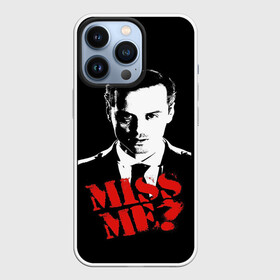 Чехол для iPhone 13 Pro с принтом Miss me в Белгороде,  |  | 221b | bbc | benedict cumberbatch | john watson | mark gatiss | martin freeman | sherlock holmes | steven moffat | бейкер | джон ватсон | мориарти | стрит | шерлок