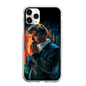 Чехол для iPhone 11 Pro матовый с принтом Sherlock в Белгороде, Силикон |  | Тематика изображения на принте: 221b | bbc | benedict cumberbatch | john watson | mark gatiss | martin freeman | sherlock holmes | steven moffat | бейкер | джон ватсон | мориарти | стрит | шерлок