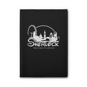 Обложка для автодокументов с принтом Sherlock в Белгороде, натуральная кожа |  размер 19,9*13 см; внутри 4 больших “конверта” для документов и один маленький отдел — туда идеально встанут права | 221b | bbc | benedict cumberbatch | john watson | mark gatiss | martin freeman | sherlock holmes | steven moffat | бейкер | джон ватсон | мориарти | стрит | шерлок