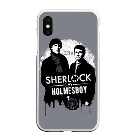 Чехол для iPhone XS Max матовый с принтом Sherlock Holmesboy в Белгороде, Силикон | Область печати: задняя сторона чехла, без боковых панелей | Тематика изображения на принте: 221b | bbc | benedict cumberbatch | john watson | mark gatiss | martin freeman | sherlock holmes | steven moffat | бейкер | джон ватсон | мориарти | стрит | шерлок