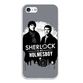 Чехол для iPhone 5/5S матовый с принтом Sherlock Holmesboy в Белгороде, Силикон | Область печати: задняя сторона чехла, без боковых панелей | 221b | bbc | benedict cumberbatch | john watson | mark gatiss | martin freeman | sherlock holmes | steven moffat | бейкер | джон ватсон | мориарти | стрит | шерлок