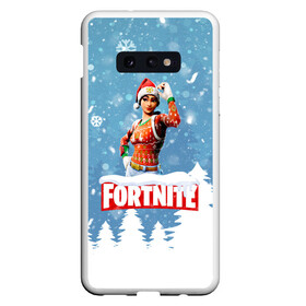 Чехол для Samsung S10E с принтом Новогодний Fortnite в Белгороде, Силикон | Область печати: задняя сторона чехла, без боковых панелей | 2020 | christmas | fortnite | fortnite 2 | fortnite chapter 2 | fortnite2 | fortnite: chapter 2 | new year | snow | winter | игры | новогодний | новый год | фортнайт | фортнайт 2