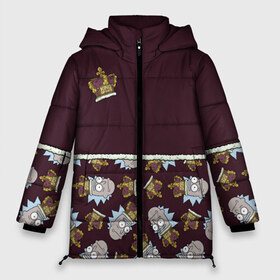 Женская зимняя куртка 3D с принтом King of S#!T в Белгороде, верх — 100% полиэстер; подкладка — 100% полиэстер; утеплитель — 100% полиэстер | длина ниже бедра, силуэт Оверсайз. Есть воротник-стойка, отстегивающийся капюшон и ветрозащитная планка. 

Боковые карманы с листочкой на кнопках и внутренний карман на молнии | 4сезон | rick and morty | мультсериал | рик и морти