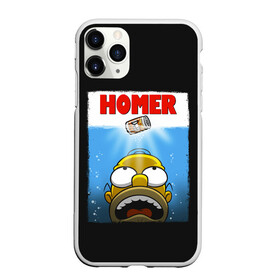 Чехол для iPhone 11 Pro матовый с принтом Homer в Белгороде, Силикон |  | bart | beer | family | homer | jaws | lisa | maggie | marge | shark | simpson | simpsons | thesimpsons | акула | барт | гомер | лиза | мардж | мегги | семья | симпсоны | челюсти