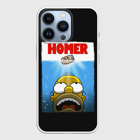 Чехол для iPhone 13 Pro с принтом Homer в Белгороде,  |  | bart | beer | family | homer | jaws | lisa | maggie | marge | shark | simpson | simpsons | thesimpsons | акула | барт | гомер | лиза | мардж | мегги | семья | симпсоны | челюсти