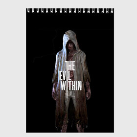 Скетчбук с принтом The evil within в Белгороде, 100% бумага
 | 48 листов, плотность листов — 100 г/м2, плотность картонной обложки — 250 г/м2. Листы скреплены сверху удобной пружинной спиралью | theevilwithin | игра | рувик | хоррор