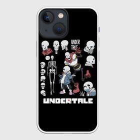 Чехол для iPhone 13 mini с принтом UNDERTALE в Белгороде,  |  | chara | frisk | sans | undertale | андертале | андертейл | игра | подземная история | подземная сказка | санс | ундертале | фриск | чара