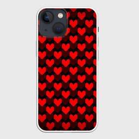Чехол для iPhone 13 mini с принтом UNDERTALE в Белгороде,  |  | chara | frisk | sans | undertale | андертале | андертейл | игра | подземная история | подземная сказка | санс | сердечки | сердце | ундертале | фриск | чара