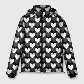 Мужская зимняя куртка 3D с принтом UNDERTALE в Белгороде, верх — 100% полиэстер; подкладка — 100% полиэстер; утеплитель — 100% полиэстер | длина ниже бедра, свободный силуэт Оверсайз. Есть воротник-стойка, отстегивающийся капюшон и ветрозащитная планка. 

Боковые карманы с листочкой на кнопках и внутренний карман на молнии. | chara | frisk | sans | undertale | андертале | андертейл | игра | подземная история | подземная сказка | санс | сердечки | сердце | ундертале | фриск | чара