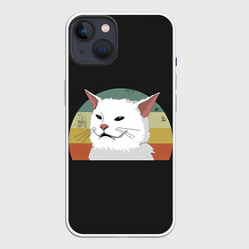 Чехол для iPhone 13 с принтом Woman Yelling at Cat в Белгороде,  |  | cat | cats | mem | meme | memes | женщина | кот | кричит | мем | мемы | на кота