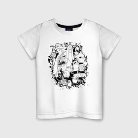 Детская футболка хлопок с принтом Adventure Time в Белгороде, 100% хлопок | круглый вырез горловины, полуприлегающий силуэт, длина до линии бедер | adventure time | dsgnosadchaya | vdosadir | бимо | время приключений | джейк | марселин | пендлтон уорд | пупырка | снежный король | финн