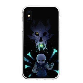 Чехол для iPhone XS Max матовый с принтом UNDERTALE в Белгороде, Силикон | Область печати: задняя сторона чехла, без боковых панелей | chara | frisk | sans | undertale | андертале | андертейл | игра | подземная сказка | санс | ундертале | фриск | чара