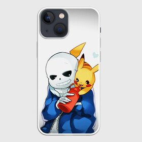 Чехол для iPhone 13 mini с принтом UNDERTALE в Белгороде,  |  | chara | frisk | sans | undertale | андертале | андертейл | игра | пика | пикачу | подземная история | подземная сказка | покемон | санс | ундертале | фриск | чара