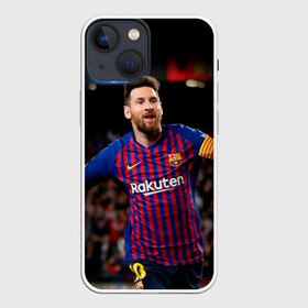 Чехол для iPhone 13 mini с принтом Месси в Белгороде,  |  | barca | barcelona | champions | football | messi | soccer | spain | uefa | world cup | барса | барселона | ла лига | лео месси | лига чемпионов | месси | форма | формы | футбол