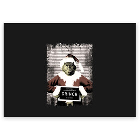 Поздравительная открытка с принтом Гринч в Белгороде, 100% бумага | плотность бумаги 280 г/м2, матовая, на обратной стороне линовка и место для марки
 | christmas | claus | grinch stole | how the | jingle | merry | santa | гринч | гуманоид | диккенс | ктоград | олени | рождество | снежинки | чарльз
