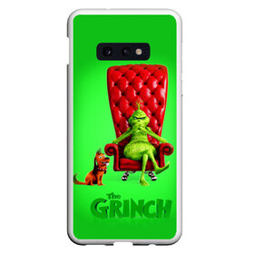 Чехол для Samsung S10E с принтом The Grinch в Белгороде, Силикон | Область печати: задняя сторона чехла, без боковых панелей | Тематика изображения на принте: christmas | claus | grinch stole | how the | jingle | merry | santa | гринч | гуманоид | диккенс | ктоград | олени | рождество | снежинки | чарльз