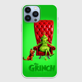 Чехол для iPhone 13 Pro Max с принтом The Grinch в Белгороде,  |  | Тематика изображения на принте: christmas | claus | grinch stole | how the | jingle | merry | santa | гринч | гуманоид | диккенс | ктоград | олени | рождество | снежинки | чарльз