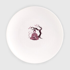 Тарелка с принтом Будда Сакура в Белгороде, фарфор | диаметр - 210 мм
диаметр для нанесения принта - 120 мм | Тематика изображения на принте: buddha | medidate | medidation | sakura | yoga | буда | будда | йога | медитация | сакура | япония