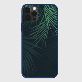 Чехол для iPhone 12 Pro с принтом Пальмовый узор в Белгороде, силикон | область печати: задняя сторона чехла, без боковых панелей | джунгли | зелёный | лепестки | лепесток | лес | листья | пальма | пальмы | папоротник | салатовый | тропики | черный