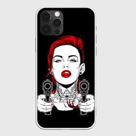 Чехол для iPhone 12 Pro Max с принтом Woman is holding a gun в Белгороде, Силикон |  | girl | guns | tattoo | woman | девушка | красотка | масоны | оружие | пистолеты | тату | треугольник