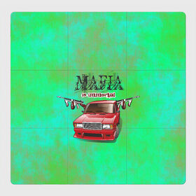 Магнитный плакат 3Х3 с принтом Mafia в Белгороде, Полимерный материал с магнитным слоем | 9 деталей размером 9*9 см | 2107 | mafia | бандиты | ваз | мафия | машины | семерка | таз | тазы