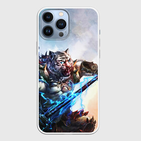 Чехол для iPhone 13 Pro Max с принтом Warrior Zoomorph в Белгороде,  |  | mmorpg | perfect world | pw | амфибии | воин | древние | друид | жнец | жрец | зооморфы | идеальный мир | лучник | люди | маг | оборотень | паладин | пв | сиды | страж | стрелок | тени | шаман