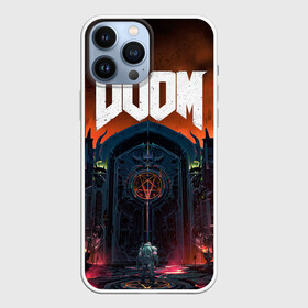 Чехол для iPhone 13 Pro Max с принтом DOOM   Hellgate в Белгороде,  |  | Тематика изображения на принте: doom | eternal | game | gate | hell | horror | ад | врата | дум | игра | персонаж | хоррор | шутер