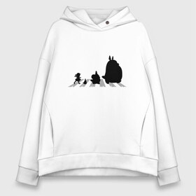 Женское худи Oversize хлопок с принтом Totoro Beatles в Белгороде, френч-терри — 70% хлопок, 30% полиэстер. Мягкий теплый начес внутри —100% хлопок | боковые карманы, эластичные манжеты и нижняя кромка, капюшон на магнитной кнопке | abbey road | beatles | forest | friend | ghibli | japan | keeper | miyazaki | music | nature | neigbor | neighbo | rock | totoro | анимация | аниме | битлз | гибли | друг | животные | лес | любовь | милый | мир | миядзаки | музыка | мульт | мультфильм | п