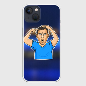 Чехол для iPhone 13 с принтом Дзюба FCZP Edition в Белгороде,  |  | champions league | euro | russia | zenit | дзюба | евро | зенит | лига чемпионов