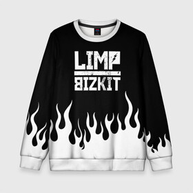 Детский свитшот 3D с принтом Limp Bizkit в Белгороде, 100% полиэстер | свободная посадка, прямой крой, мягкая тканевая резинка на рукавах и понизу свитшота | Тематика изображения на принте: bizkit | limp | limp bizkit | music | rock | бизкиты | лимп бизкит | лимпы | липкие письки | музыка | рок