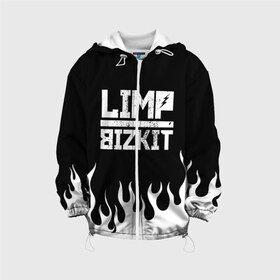 Детская куртка 3D с принтом Limp Bizkit в Белгороде, 100% полиэстер | застежка — молния, подол и капюшон оформлены резинкой с фиксаторами, по бокам — два кармана без застежек, один потайной карман на груди, плотность верхнего слоя — 90 г/м2; плотность флисового подклада — 260 г/м2 | bizkit | limp | limp bizkit | music | rock | бизкиты | лимп бизкит | лимпы | липкие письки | музыка | рок