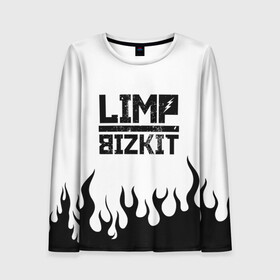 Женский лонгслив 3D с принтом Limp Bizkit  в Белгороде, 100% полиэстер | длинные рукава, круглый вырез горловины, полуприлегающий силуэт | bizkit | limp | limp bizkit | music | rock | бизкиты | лимп бизкит | лимпы | липкие письки | музыка | рок