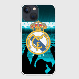 Чехол для iPhone 13 mini с принтом Real Madrid в Белгороде,  |  | champions | football | madrid | real | real madrid | soccer | spain | uefa | world cup | ла лига | лига чемпионов | мадрид | реал | реал мадрид | форма | формы | футбол