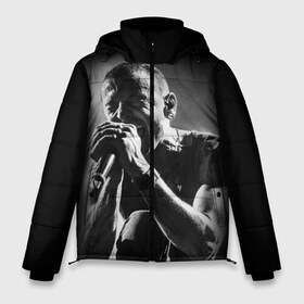 Мужская зимняя куртка 3D с принтом Chester Bennington Linkin Park в Белгороде, верх — 100% полиэстер; подкладка — 100% полиэстер; утеплитель — 100% полиэстер | длина ниже бедра, свободный силуэт Оверсайз. Есть воротник-стойка, отстегивающийся капюшон и ветрозащитная планка. 

Боковые карманы с листочкой на кнопках и внутренний карман на молнии. | Тематика изображения на принте: bennington | chester | chester bennington | linkin | linkin park | music | park | rock | бенингтон | линкин | линкин парк | музыка | парк | рок | честер | честер беннингтон