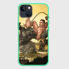Чехол для iPhone 13 с принтом Aniki Fight Art в Белгороде,  |  | aniki | aquarell | art | billy | billy herrington | gachi | gachimuchi | van | акварель | аники | арт | вэн | гачи | гачибасс | гачимучи