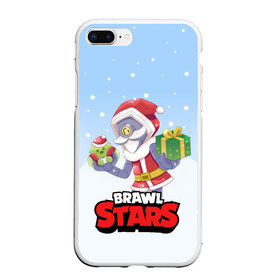 Чехол для iPhone 7Plus/8 Plus матовый с принтом Brawl Stars Christmas Barley в Белгороде, Силикон | Область печати: задняя сторона чехла, без боковых панелей | Тематика изображения на принте: bo | brawl | brock | bull | colt | dynamike | elprimo | jessie | leon | moba | nita | shelly | stars | бо | брок | булл | джесси | динамайк | кольт | леон | нита | шелли | эльпримо