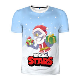 Мужская футболка 3D спортивная с принтом Brawl Stars. Christmas Barley в Белгороде, 100% полиэстер с улучшенными характеристиками | приталенный силуэт, круглая горловина, широкие плечи, сужается к линии бедра | bo | brawl | brock | bull | colt | dynamike | elprimo | jessie | leon | moba | nita | shelly | stars | бо | брок | булл | джесси | динамайк | кольт | леон | нита | шелли | эльпримо