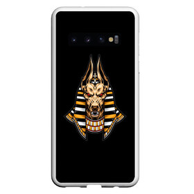 Чехол для Samsung Galaxy S10 с принтом Anubis в Белгороде, Силикон | Область печати: задняя сторона чехла, без боковых панелей | dog | анубис | бог | египет | миф | мумия | пирамида | собака | статуя