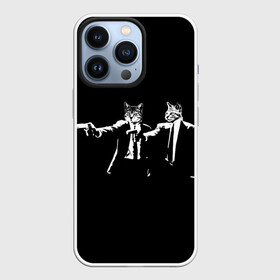 Чехол для iPhone 13 Pro с принтом Криминальное Чтиво в Белгороде,  |  | cat | cats | meme | memes | pulp fiction | quentin | reservoir dogs | tarantino | бешеные псы | квентин | кот | коты | криминальное чтиво | мем | мемы | тарантино